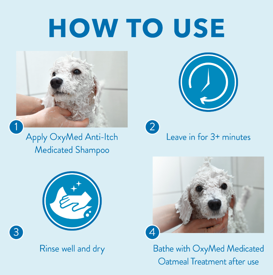 Anti-Itch Medicated Oatmeal Shampoo for Pets