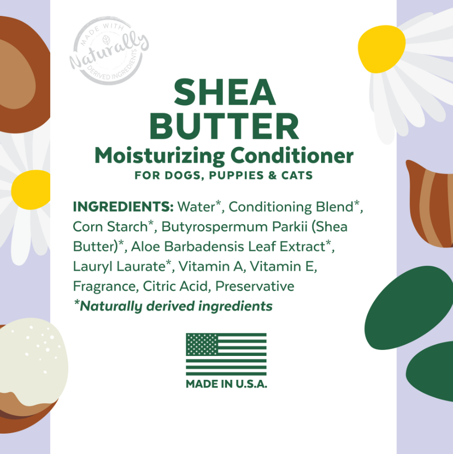 Shea Butter Moisturizing Conditioner for Dogs, Puppies & Cats