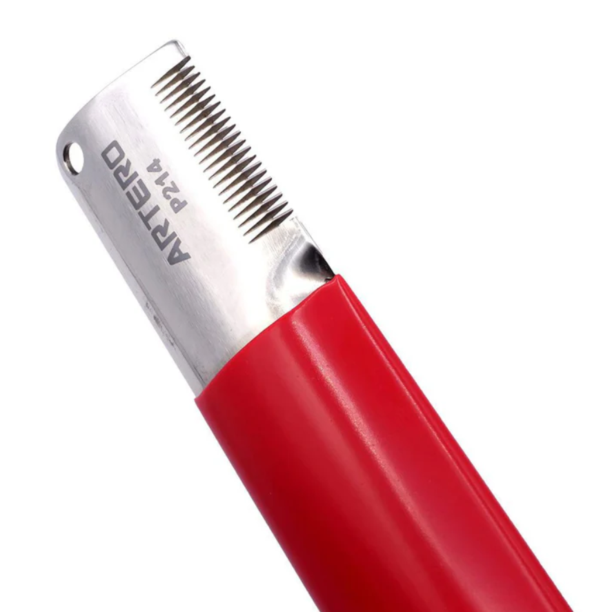 ARTERO RED FINE TOOTH STRIPPING KNIFE