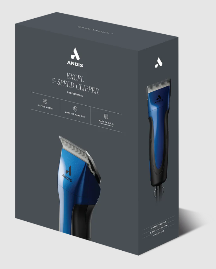 ANDIS EXCEL 5 SPEED CLIPPER BLUE