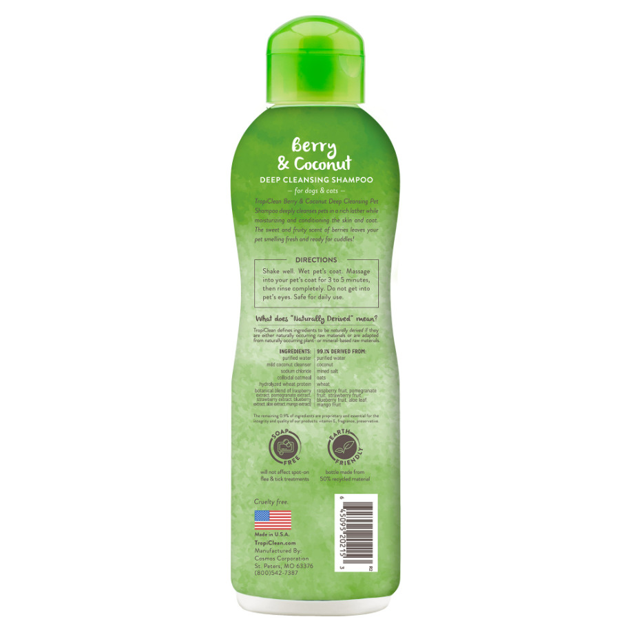 Berry & Coconut Deep Cleansing Shampoo for Pets