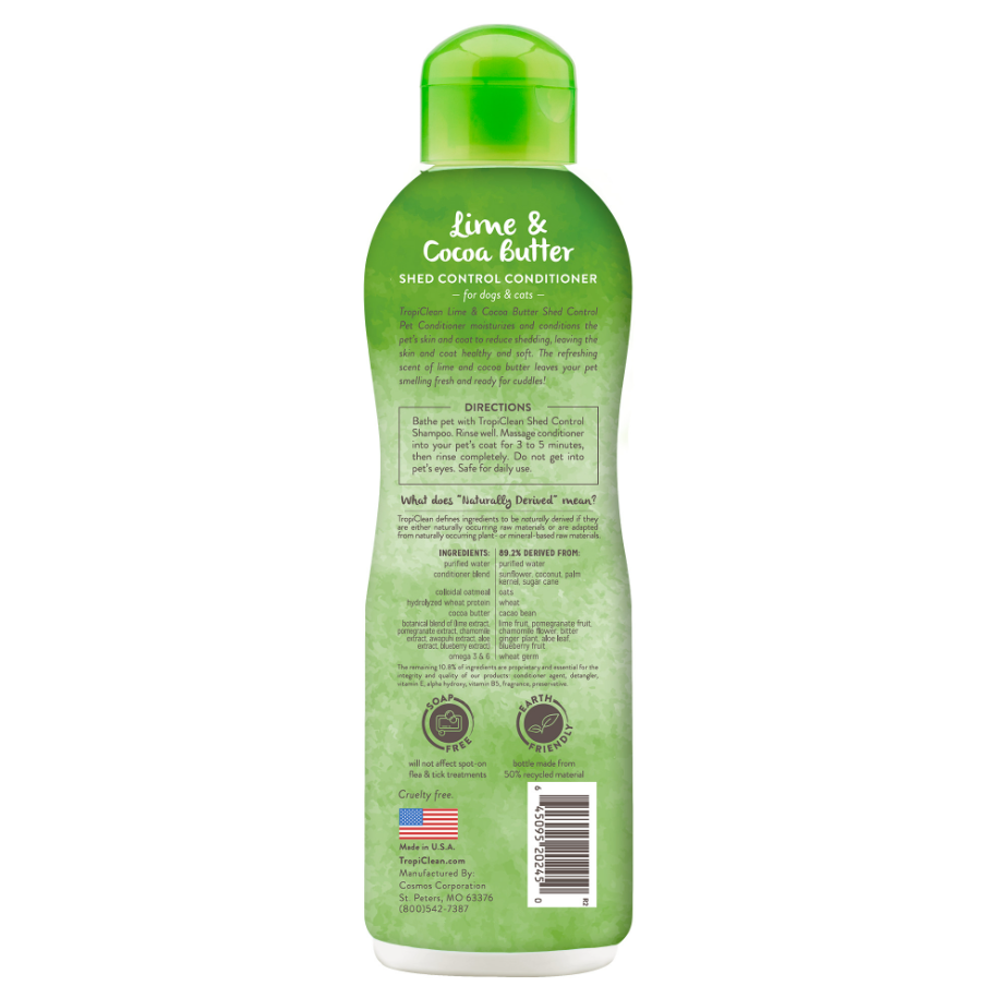 Lime & Cocoa Butter Shed Control Conditioner for Pets