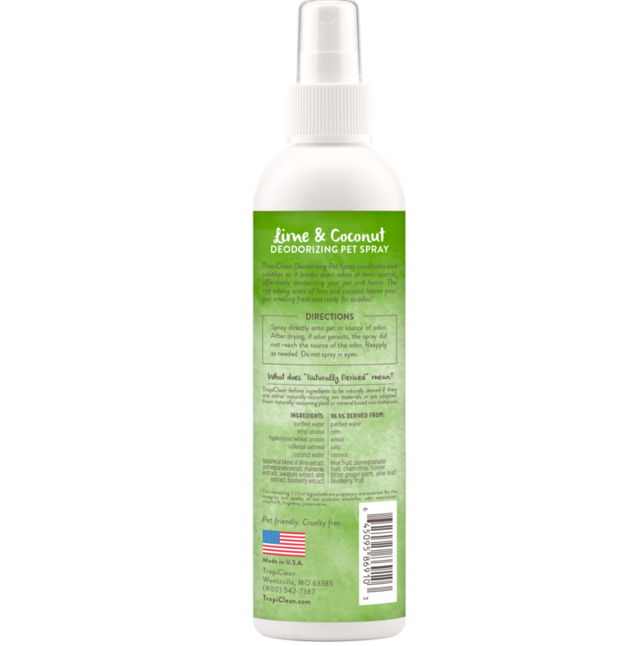 Lime & Coconut Deodorizing Pet Spray