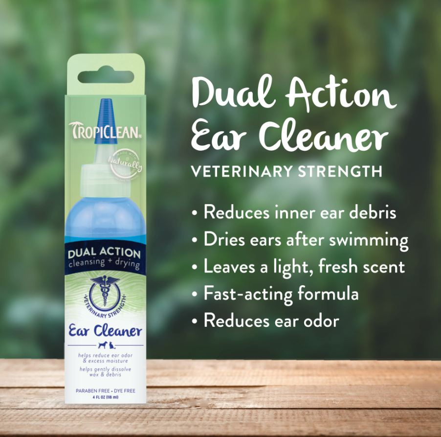 Dual Action Ear Cleaner for Pets