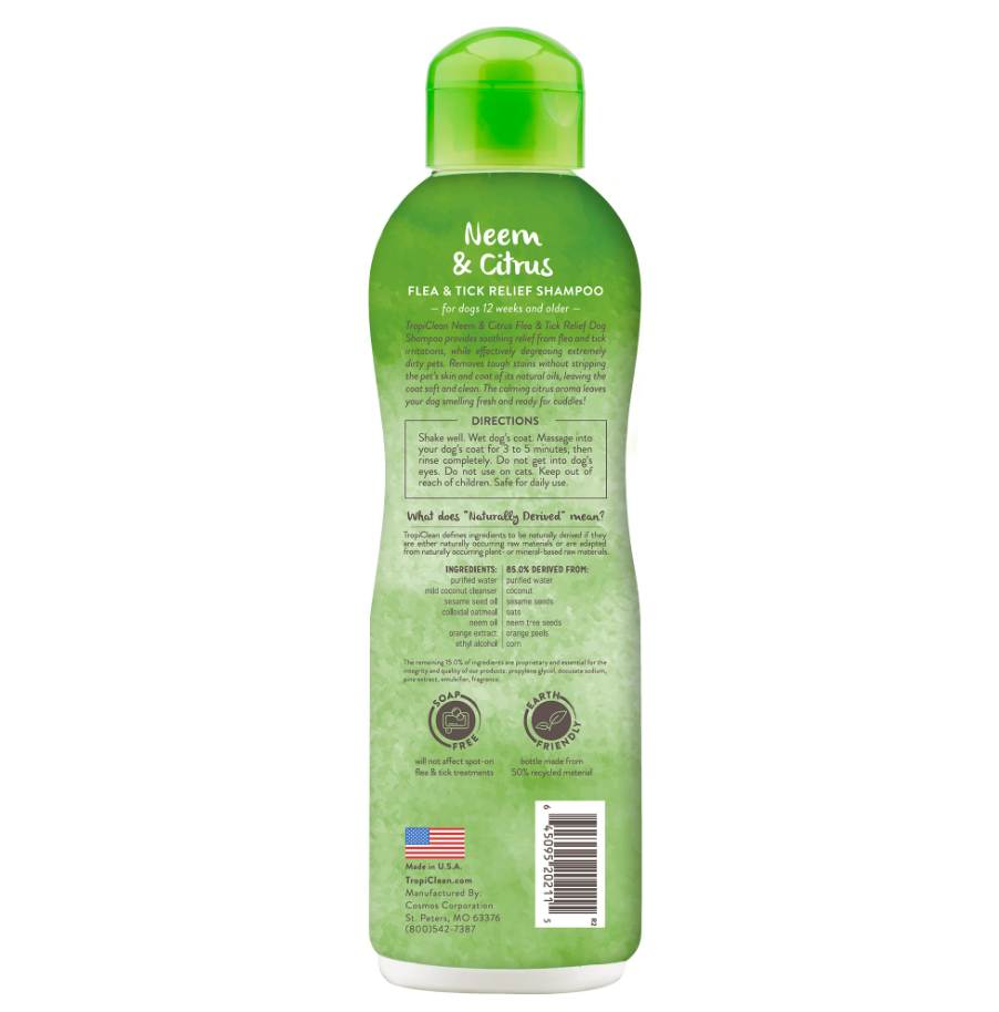 Neem & Citrus Flea & Tick Relief Shampoo for Dogs