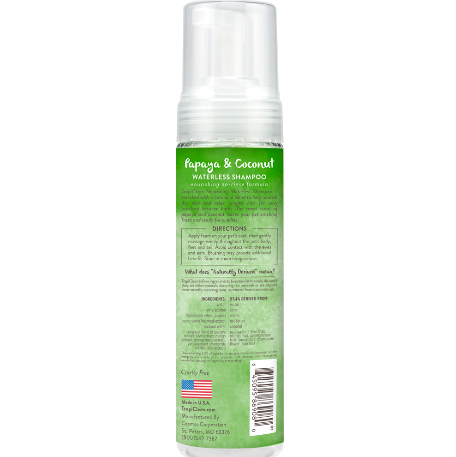 Papaya & Coconut Waterless Shampoo for Pets