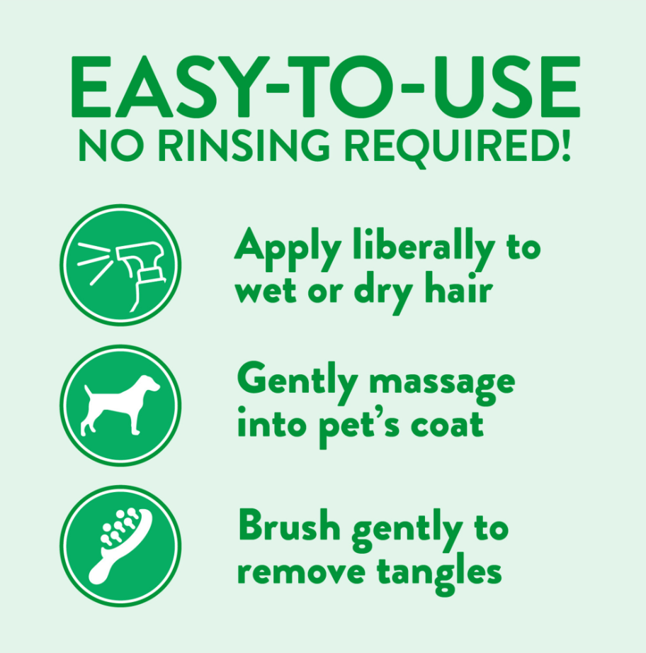 Sweet Pea Tangle Remover Spray for Pets