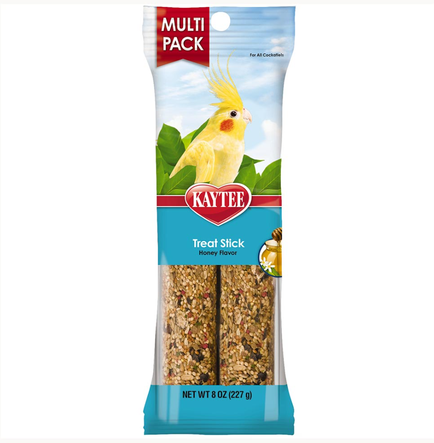 Kaytee Honey Treat Stick Multi-Pack for Cockatiels