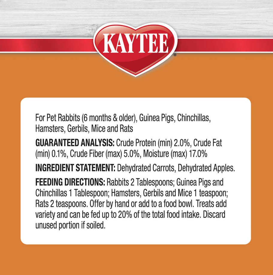 Kaytee Natural Snack Carrot Apple